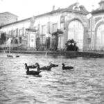Una vecchia fotografia raffigurante l'esterno della Villa